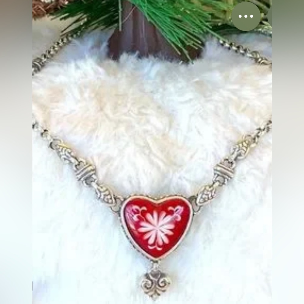 Vintage Retired 2 Piece BRIGHTON ‘Water Lily’ Reversible Necklace and Bracelet - Picture 2 of 7
